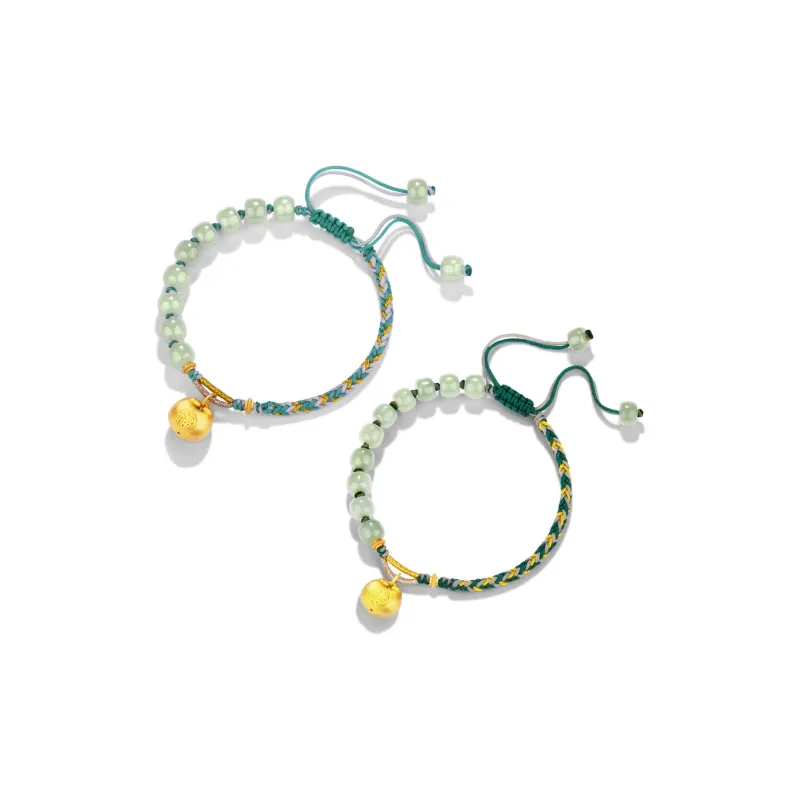 Far Mountain Joe Hetian Jade Bracelets Unisex Pale Greenish White Jade-3