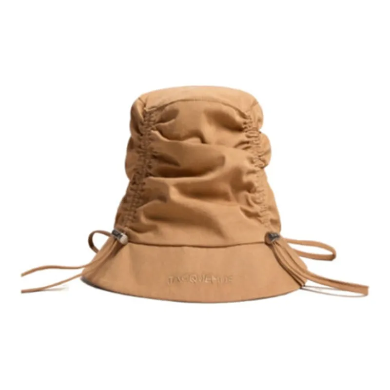 Jacquemus Cotton Polyamide Bucket Hats Unisex Khaki-1