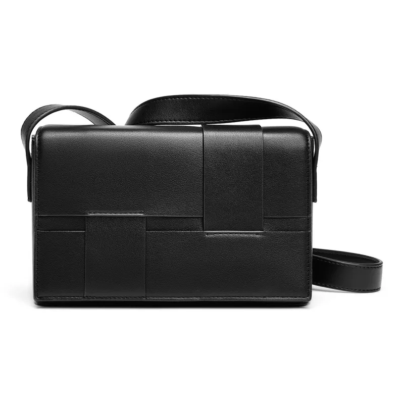 Yawei Kuroda PU Crossbody Bags Unisex Black-1