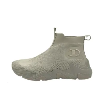 Champion Hyper C Raw Cushioning Wear Resistant High Top Casual Shoes Men's Beige