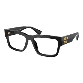 MIU MIU Logo plaque Rectangle frame Glasses