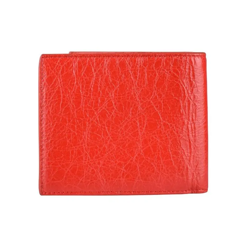 Balenciaga Leather Wallet Men's Red-1