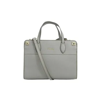 Furla Leather Tote Bag, Shopping Bag, Shoulder Bag, Crossbody Bag, Handbag Small Size Women's Gray