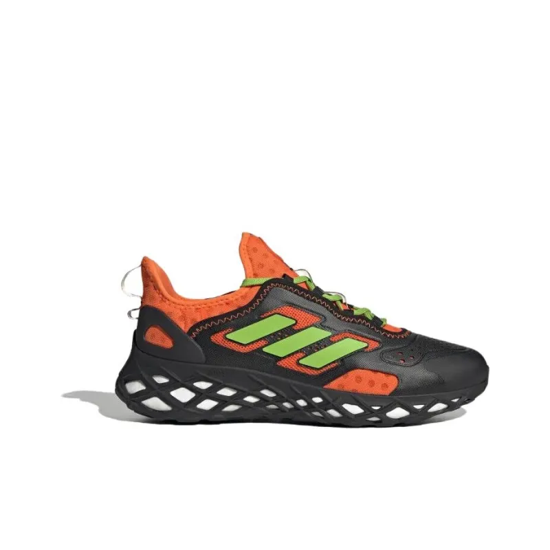 Adidas Web Boost Core Black Team Semi Sol Green2 Impact Orange-1