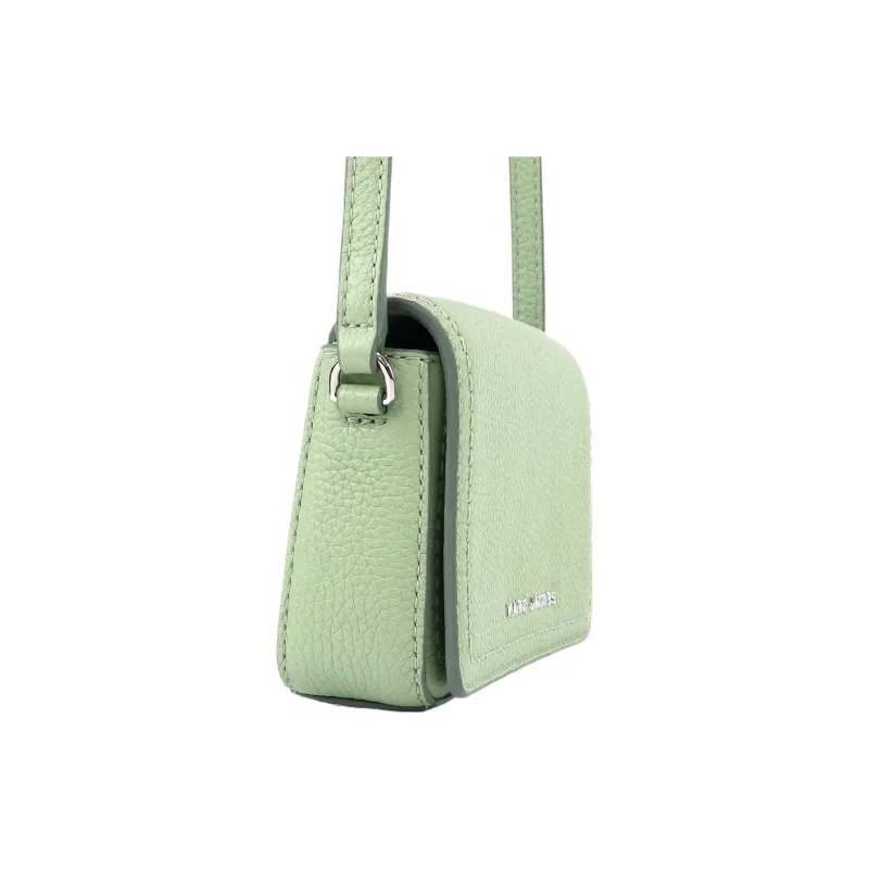 MARC JACOBS Leather Small Square Bag, Crossbody Bag, Shoulder Bag Women's Mint-1