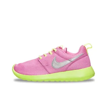 Nike Roshe Run Red Violet Metallic Silver Volt GS