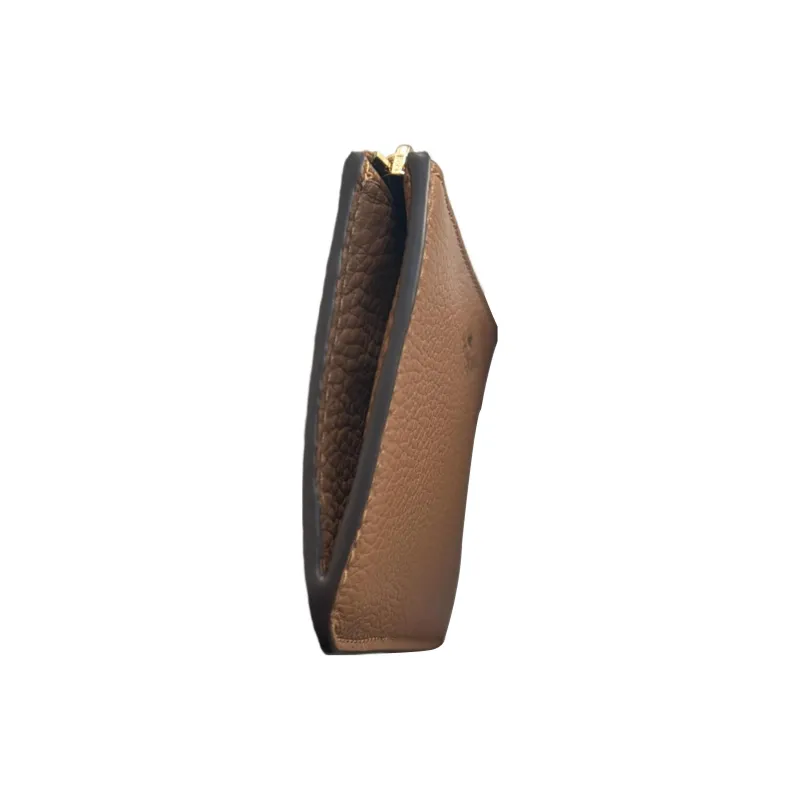 COACH Key Case Leather Coin Purse, Key Pouch, Wallet, Card Holder Unisex Brown-3