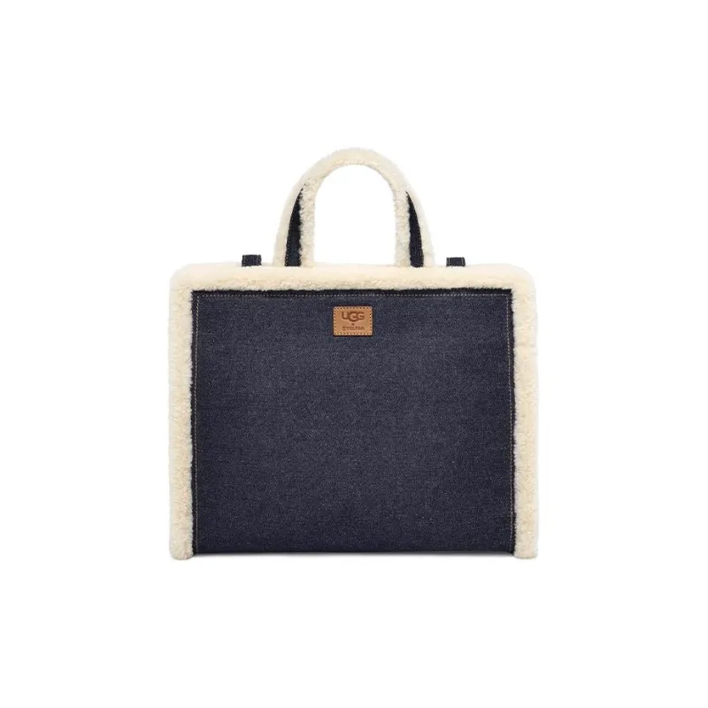 UGG Telfar Fabric Tote Bag Shopping Bag Shoulder Bag Crossbody Bag Handbag Medium Size Women's Denim Blue-2