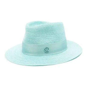 Maison Michel Virginie Straw Fedora Hat