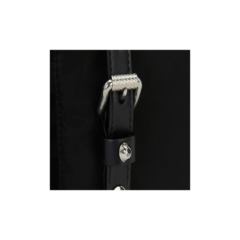PRADA Fabric Crossbody Bag, Shoulder Bag Women's Black-5