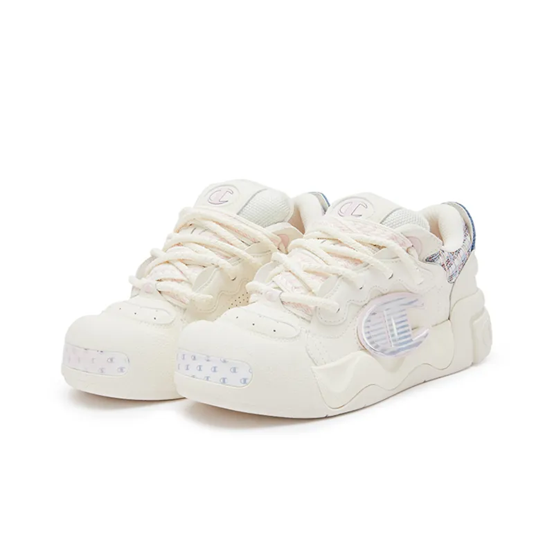 Champion AutoSkate V1 Anti Slip Wear Resistant Low Top Skateboard Shoes Women's Light Pink-2
