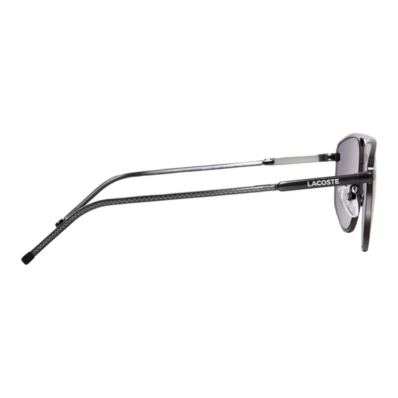 LACOSTE Metal Irregular Shape Sunglasses Men's Black-2