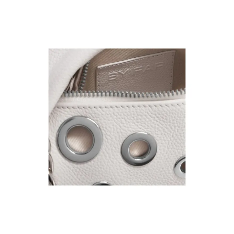 By Far Eyelet-embellished Leather Mini Bag-4