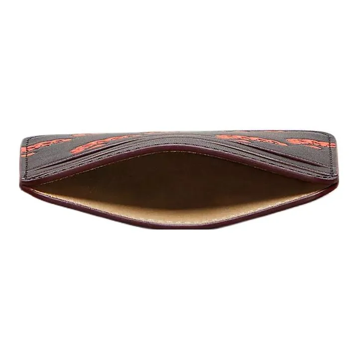 Coachtopia Smooth Leather Card Holder Women's Black-2