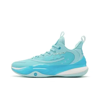 QIAODAN Killing Move 3.0 Shock Absorbers Mid Top Basketball Shoes Men's Blue Sky Color