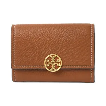 TORY BURCH Miller Grain Leather Wallet Mini Women's Light Amber