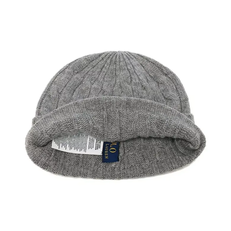 Polo Ralph Lauren Wool Cashmere Beanies Unisex Gray-4