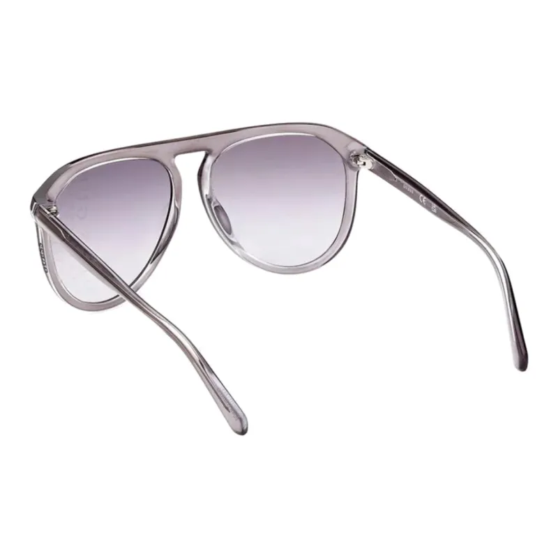 GUESS Cellulose Acetate Irregular Shape Sunglasses Men's Gray-1