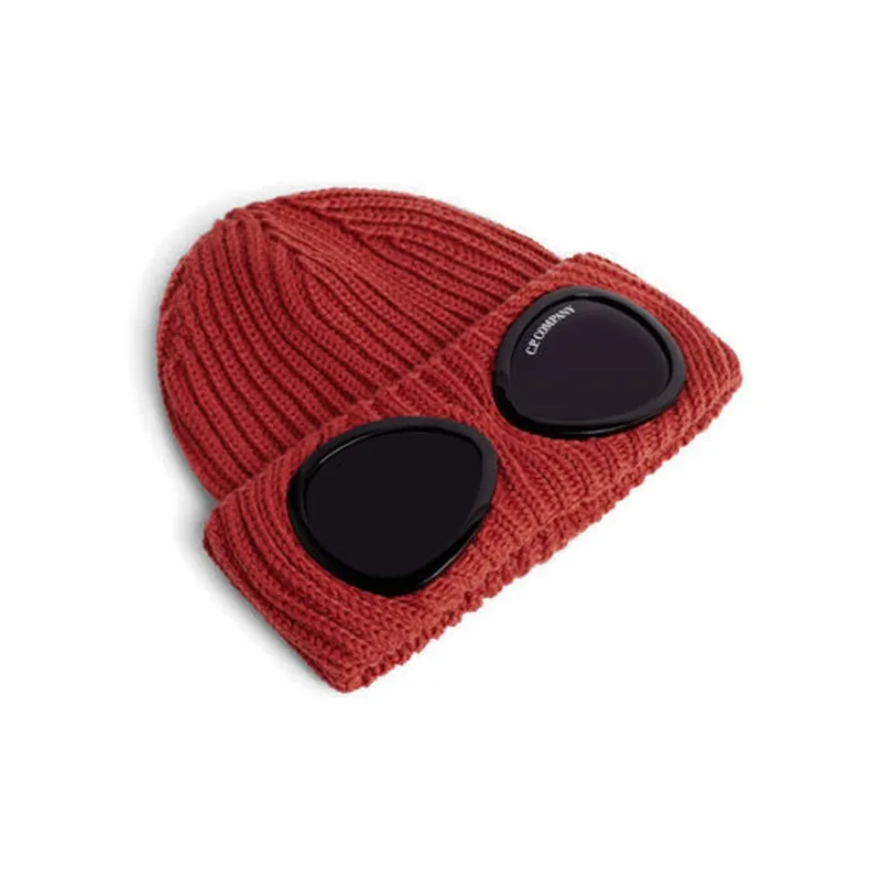 C.P.Company Goggle Detailed Turn Up Hem Beanie-1