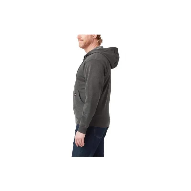 Dickies Midweight Fleece Zip Hoodie Jackets Coats Men's Dark Gray-2