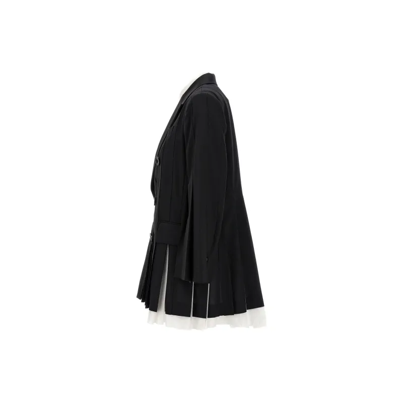Sacai Long-Sleeved Dresses Women's Black-2