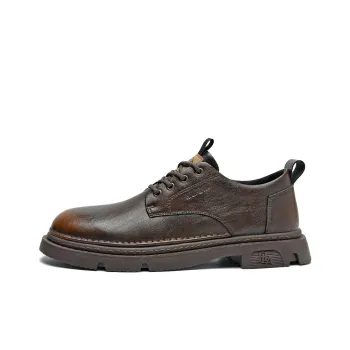 HLA Men's Casual Shoes Men Low Top Black/Brown