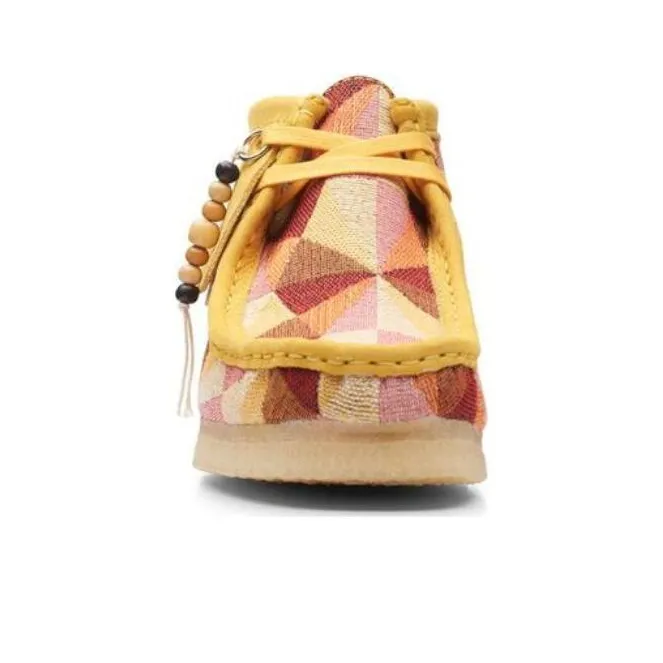 Clarks Wallabee Boots 'Yellow Combination' Women's-3