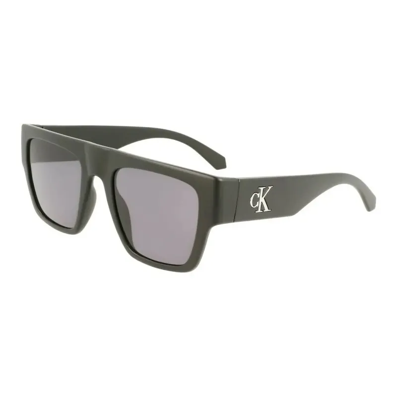CK/Calvin Klein Plastic Square Sunglasses Unisex Black-0