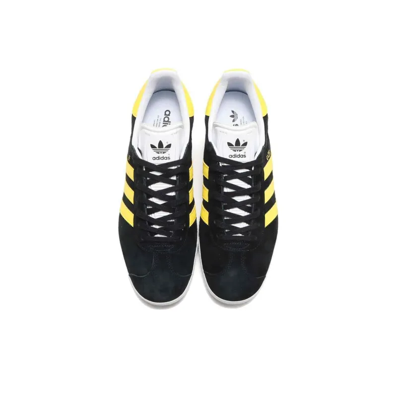 Adidas Gazelle Black Impact Yellow-3
