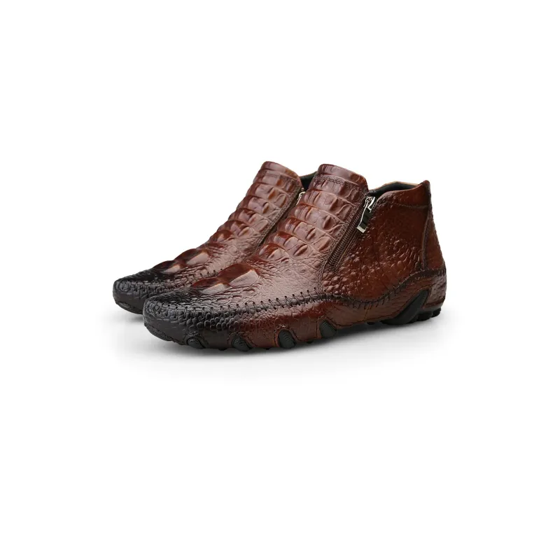 BECK Ankle Boots Men Brown, Black-9