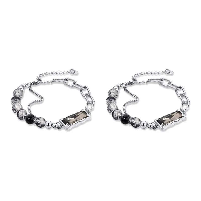 Jingleo Colored Glaze Jade Bracelet/Anklet Unisex-1