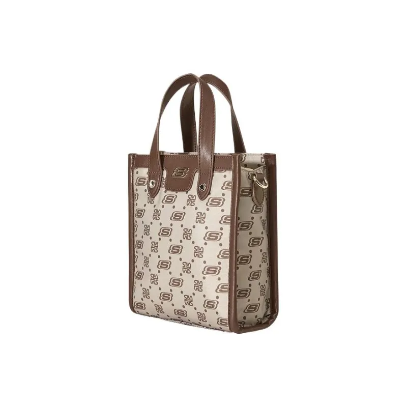 Skechers LeSportsac Poetry Joint Fabric Handbags Shoulder Bag Crossbody Bag Small Size Unisex Tiger's Eye Brown-2