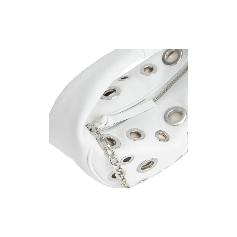 By Far Eyelet-embellished Leather Mini Bag-2
