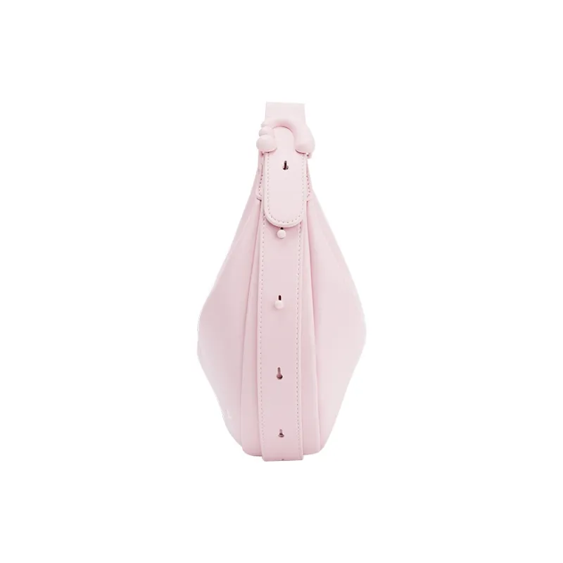 AMAZING SONG Cow Leather One Shoulder Handbags Regular Women's Cream White/Hug Pink-12