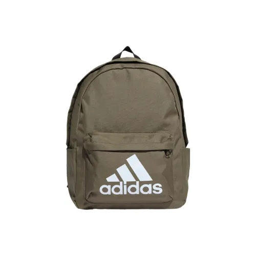 Adidas Backpacks Rock Olive Green With White Accents