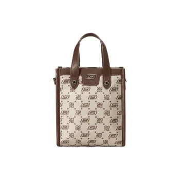 Skechers LeSportsac Poetry Joint Fabric Handbags Shoulder Bag Crossbody Bag Small Size Unisex Tiger's Eye Brown