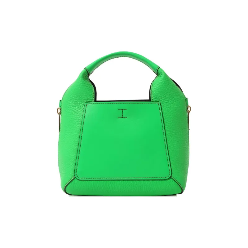 Furla Gilda Grain Leather Tote Bag, Shopping Bag, Shoulder Bag, Crossbody Bag, Handbag Mini Women's Green-0