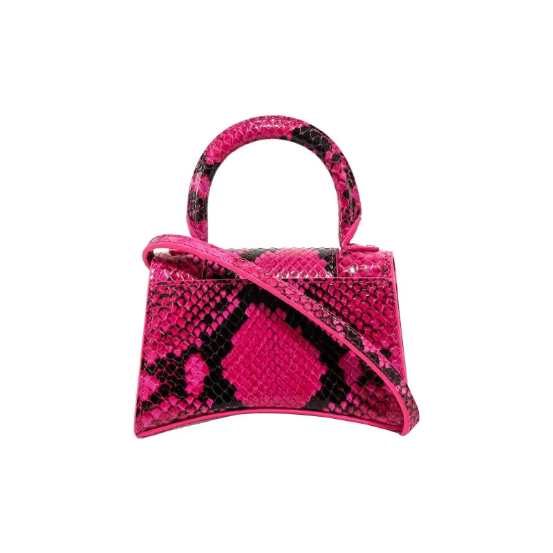 Balenciaga Hourglass Calfskin Hourglass Bag, Shoulder Bag, Crossbody Bag, Handbag Mini Women's Pink-1