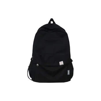Cwatcun Cotton Backpacks Backpack Regular Unisex Black/Blue/Yellow/White/Purple/Green/Pink