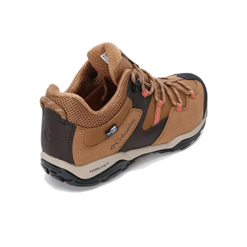 Columbia Shock absorbing And Waterproof Low Top Outdoor Shoes Women's Brown Black-3