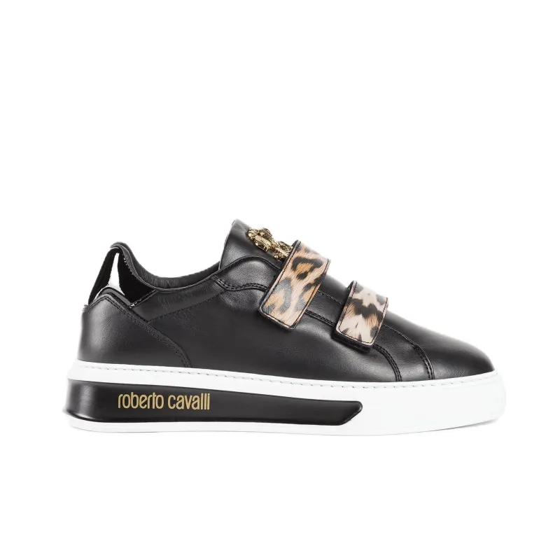 Roberto Cavalli Low-Top Skateboard Shoes Women's Black-1