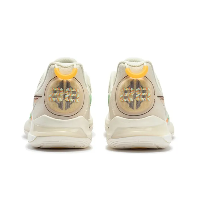 361° DVD2 Basketball Shoes Men Low Top White Yellow-3