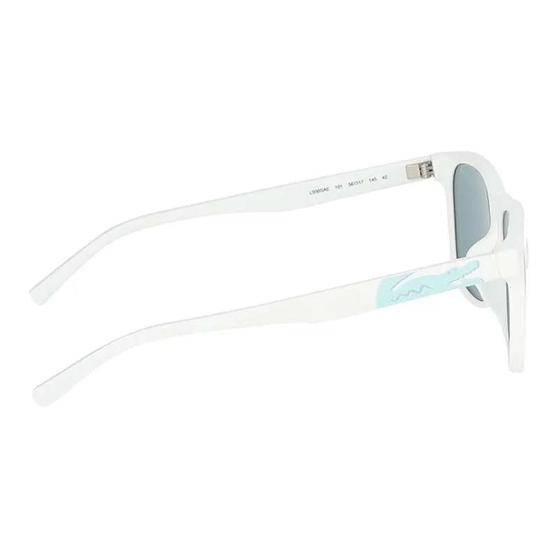 LACOSTE Plastic Irregular Shape Sunglasses Unisex White-3