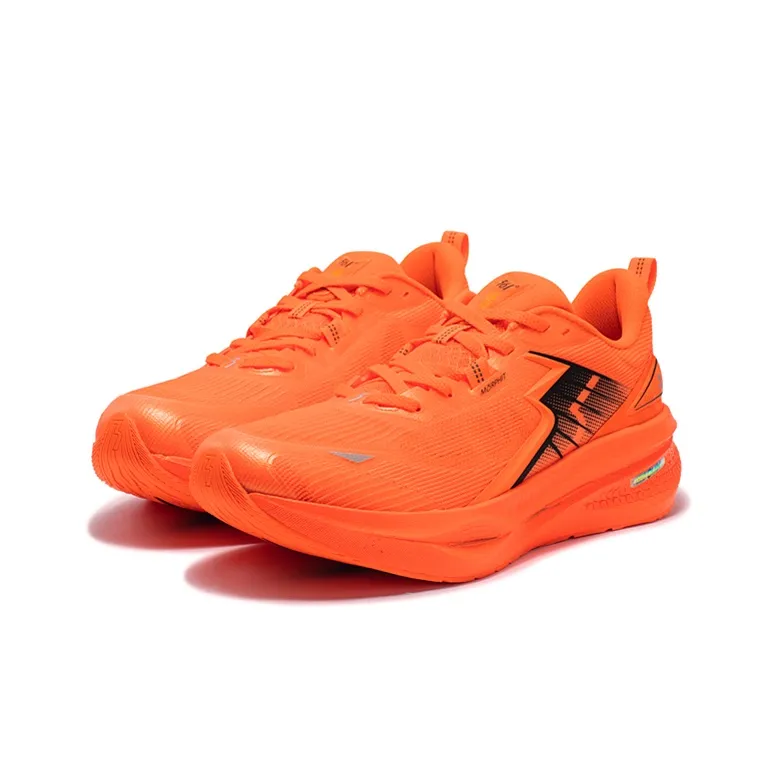 361° Float Running Shoes Men Low Top Fluorescent Super Orange/Obsidian Black-2