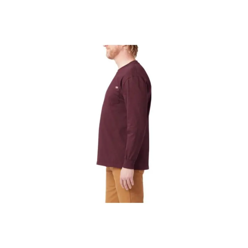 Dickies Heavyweight Long Sleeve Pocket T-Shirt T-Shirt Men's Deep Red-2