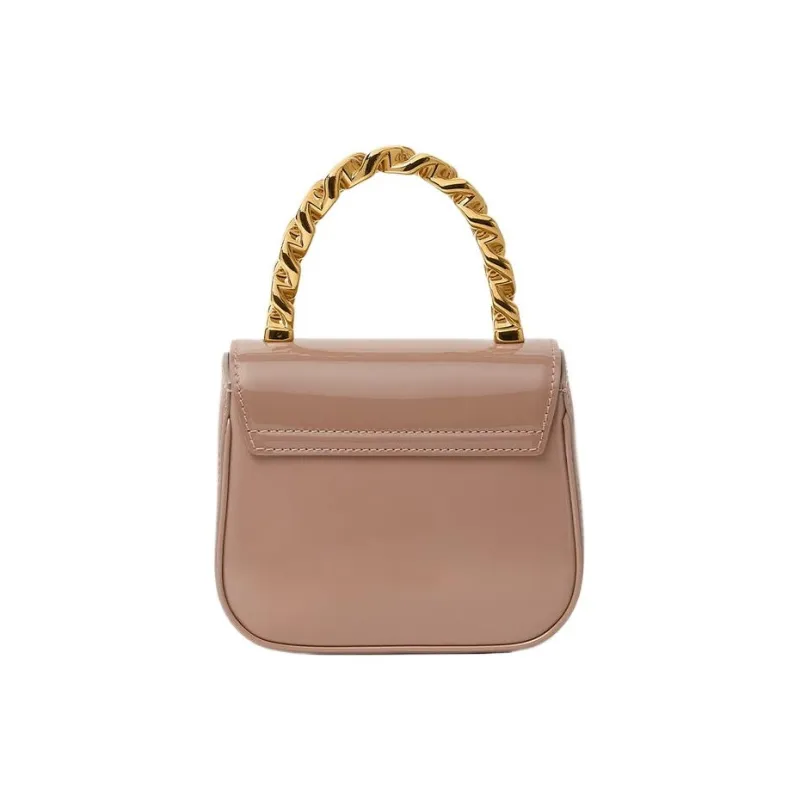 VERSACE La Medusa Cow Leather Shoulder Bag Crossbody Bag Handbag Mini Women's Brown-2