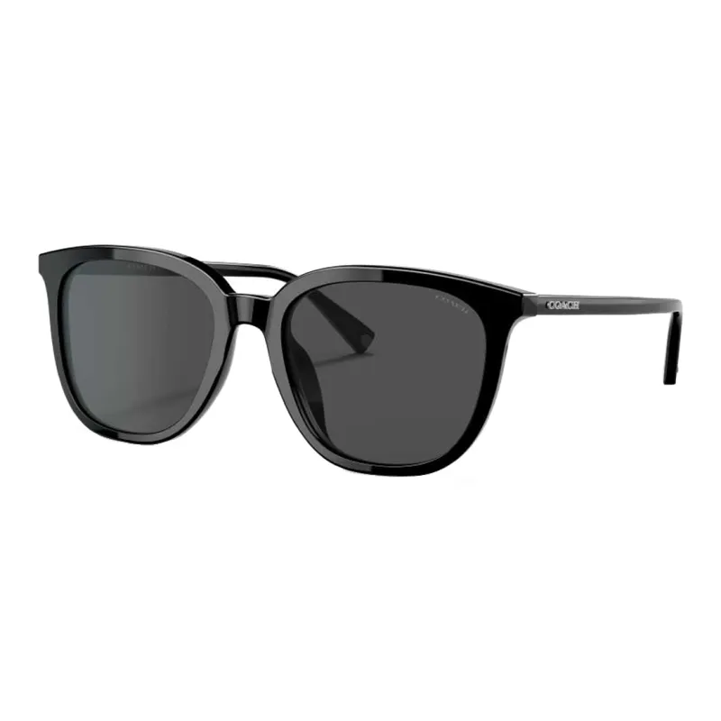 COACH Cellular Plastic Irregular Shape Sunglasses Men's Black-0