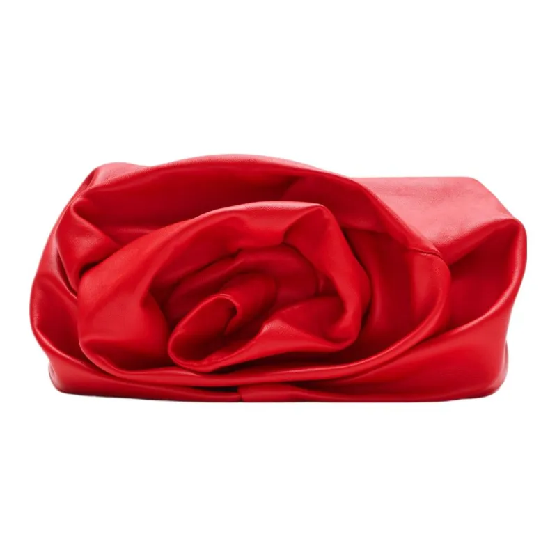 Burberry Lambskin Clutch Women's Mailbox Red-0