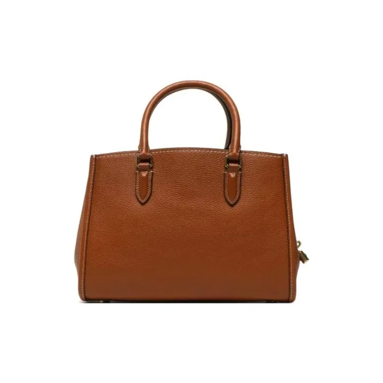 COACH Brooke Cow Leather Handbag, Shoulder Bag, Crossbody Bag Medium Size Women's Charred Amber-2