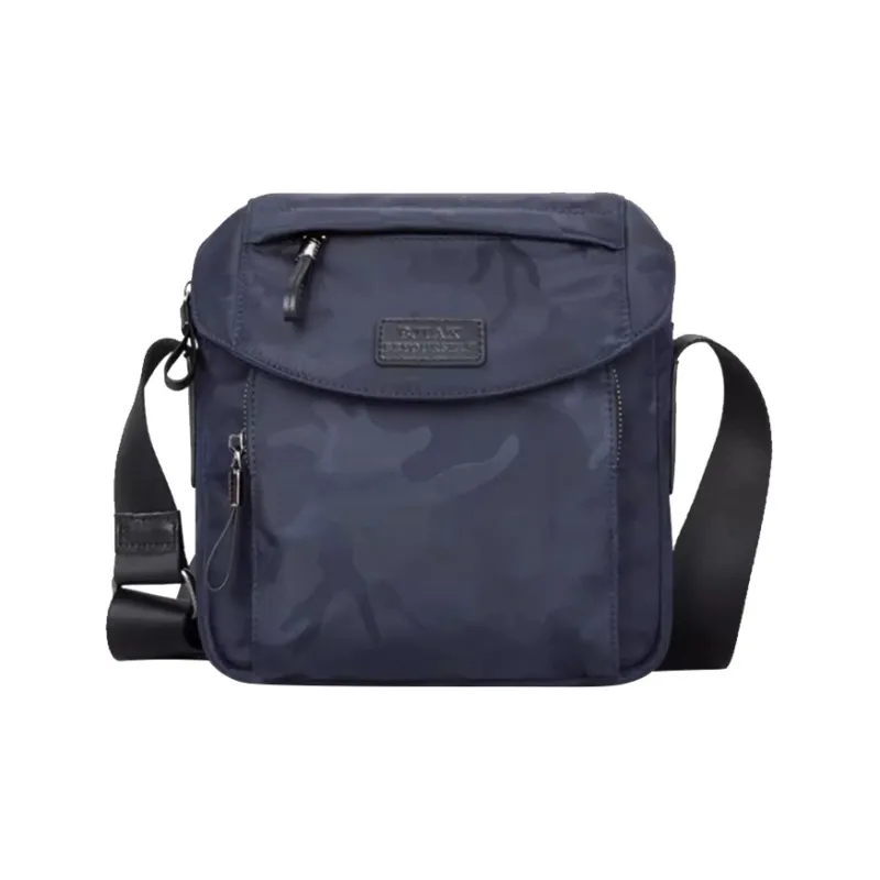 BJIAX Nylon Backpack Crossbody Bag Shoulder Bag Men's Black Camouflage/Blue Camouflage-9